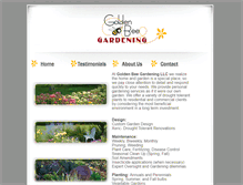 Tablet Screenshot of goldenbeegardening.com